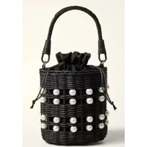 Kate Spade X Target Pearl Embellished Basket Bucket Bag